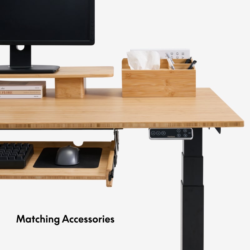 FLEXSPOT 竹　天板 120×60cm Bamboo Standing Desk | FlexiSpot